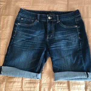 WHBM Bermuda Jean Shorts
